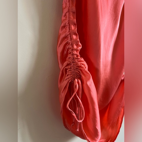 Aritzia Cowl Neck Slip Dress in Coral - Picture 3 of 3
